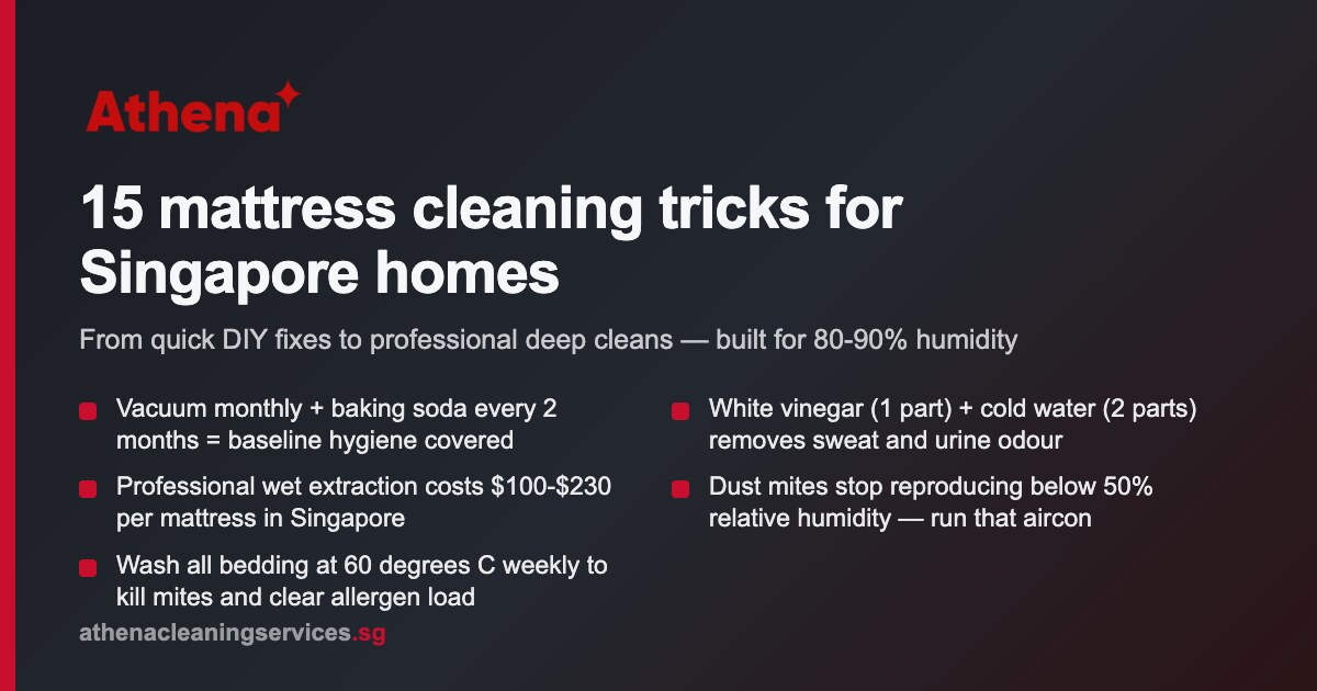 15 tricks to clean your mattress Singapore