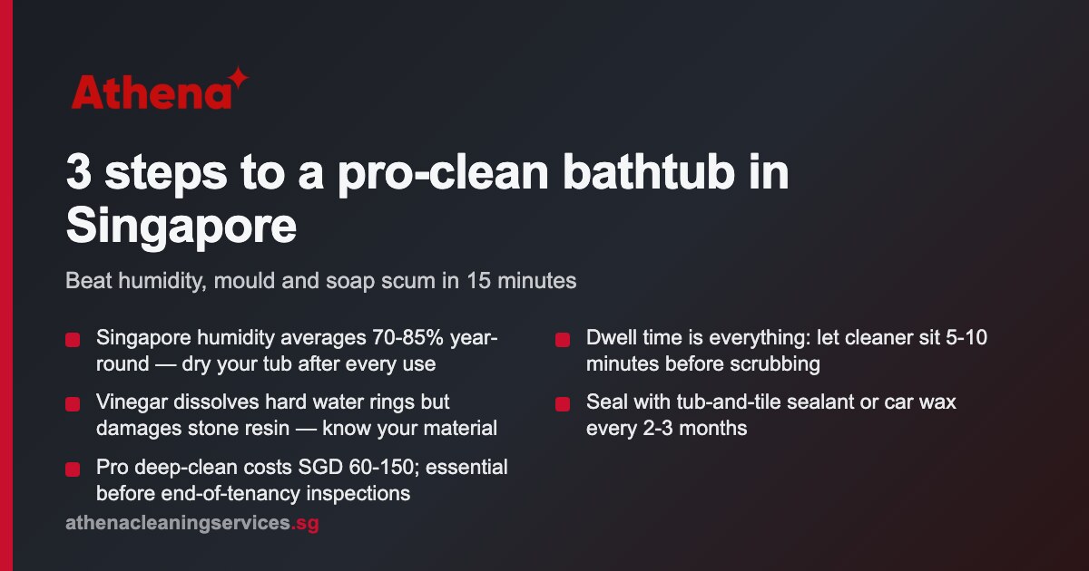 3 Steps to Clean a Bathtub Like a Pro Singapore