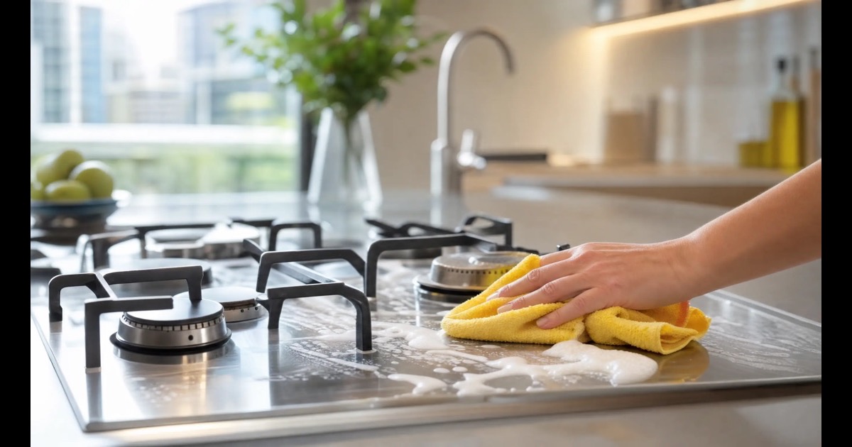5 easy steps to clean grease from your stove in Singapore