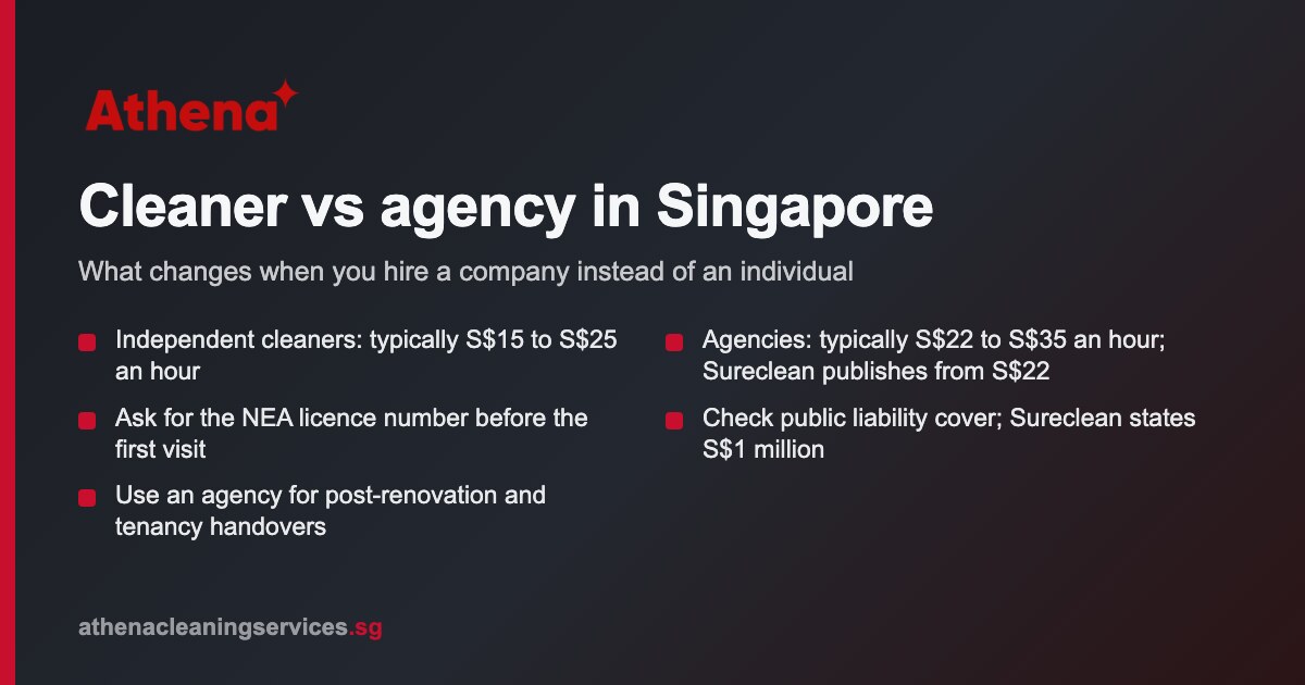 Cleaner Singapore vs Sureclean Singapore: which should you hire?