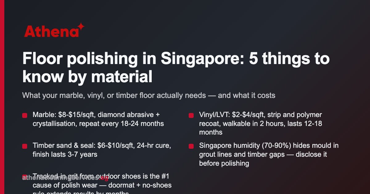 Floor Polishing Singapore: Marble, Vinyl & Timber