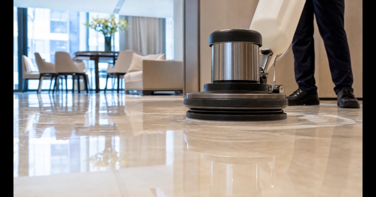 Floor polishing in Singapore: marble vs vinyl vs timber