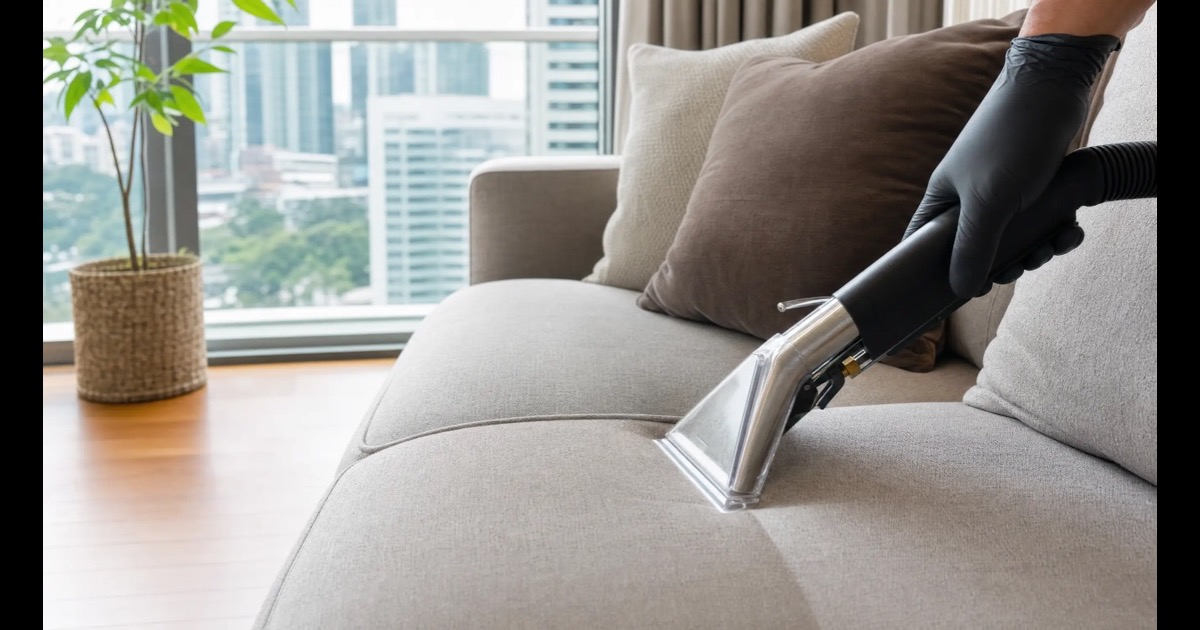 How to clean a fabric sofa in Singapore (without ruining it) (without ruining it)