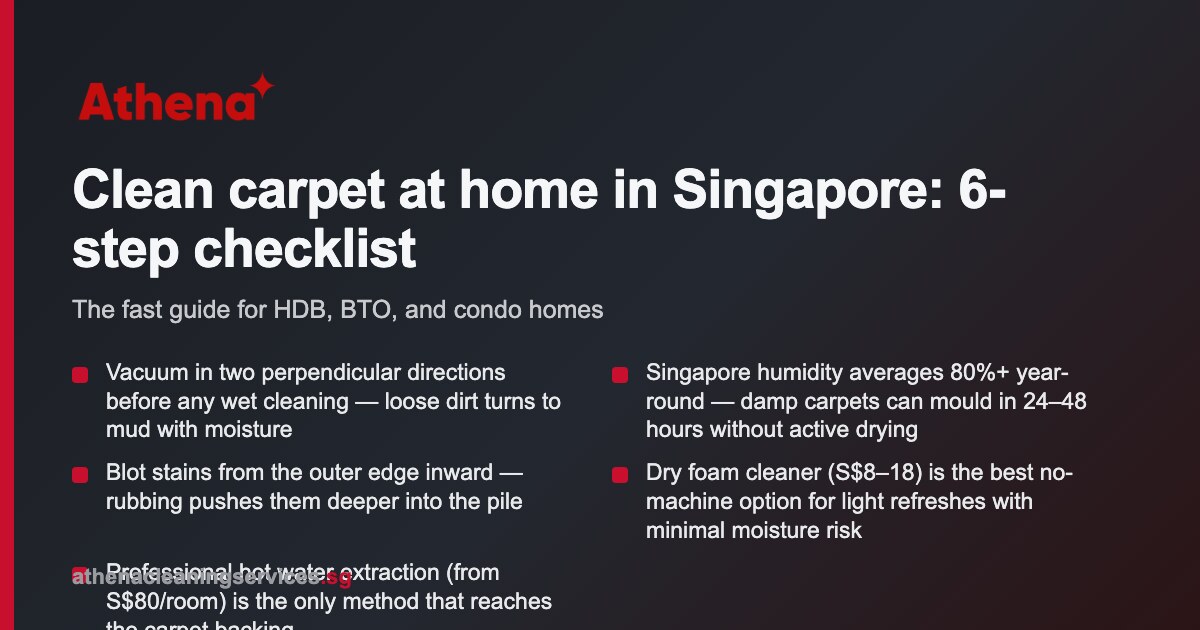 How to Clean Carpet at Home Singapore