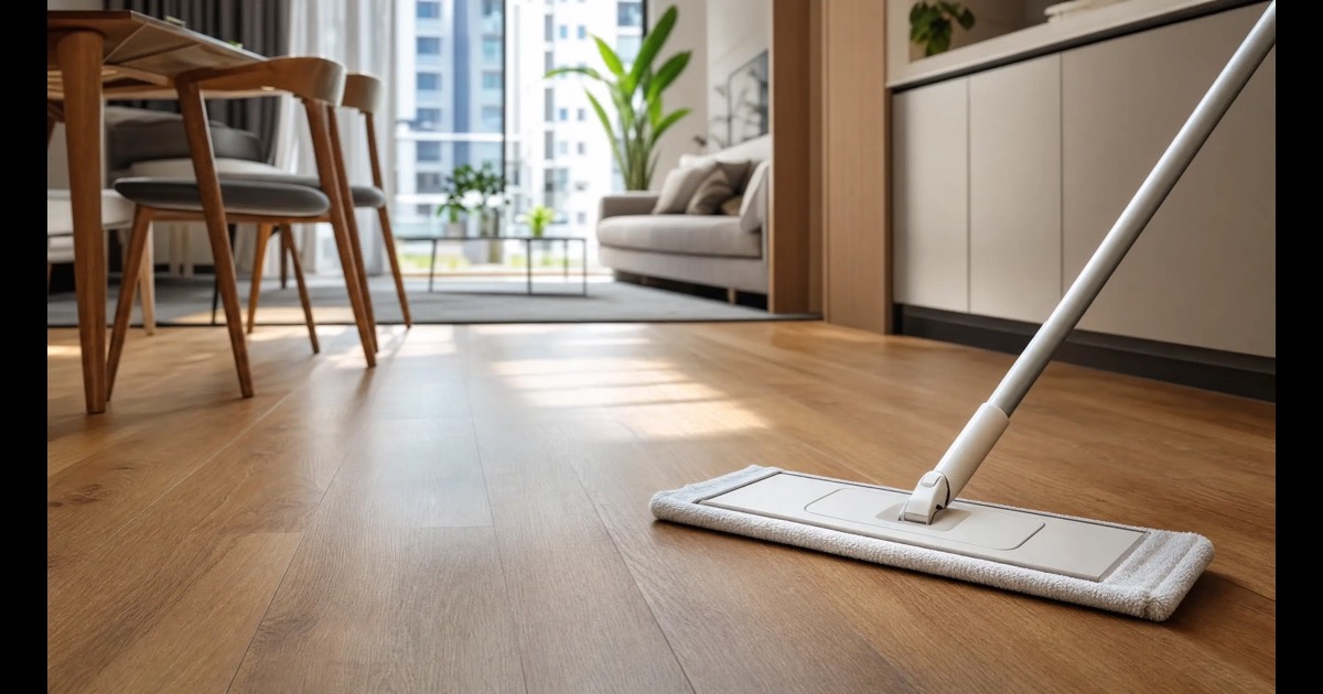 How to clean vinyl floors in Singapore without streaks without streaks