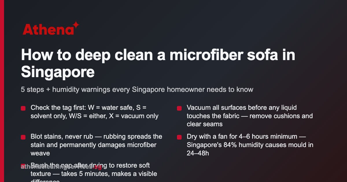 How to deep clean microfiber sofa Singapore