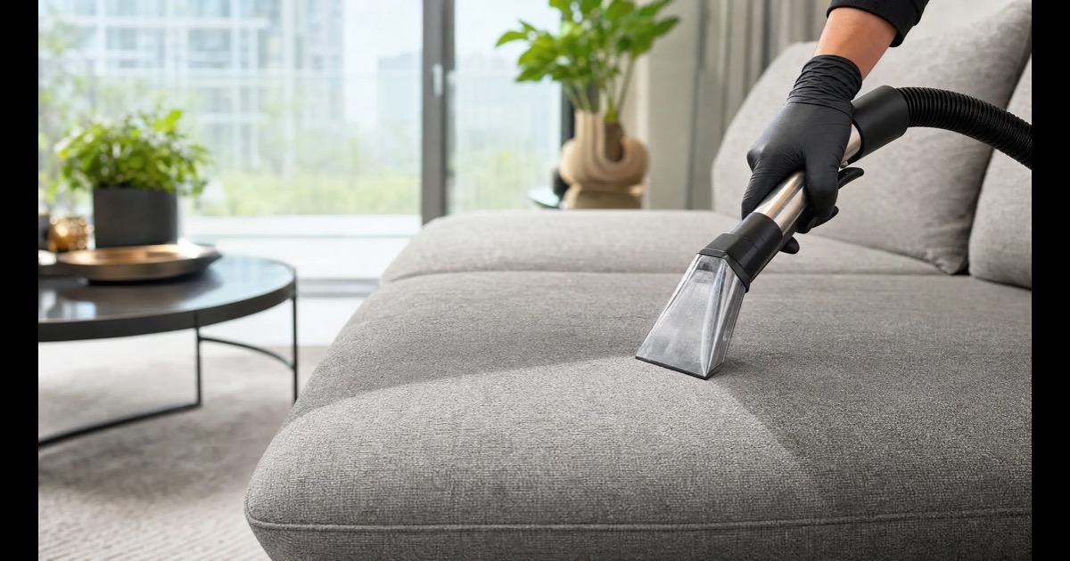 How to deep clean a microfiber sofa at home in Singapore