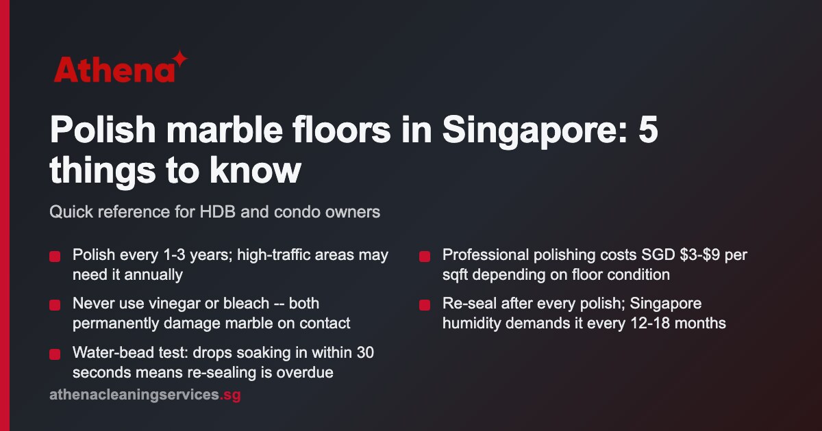 How to Polish Marble Floors in Singapore