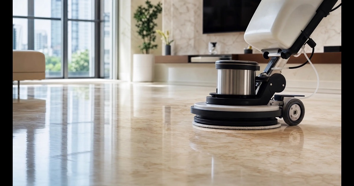 How to polish marble floors in Singapore step by step