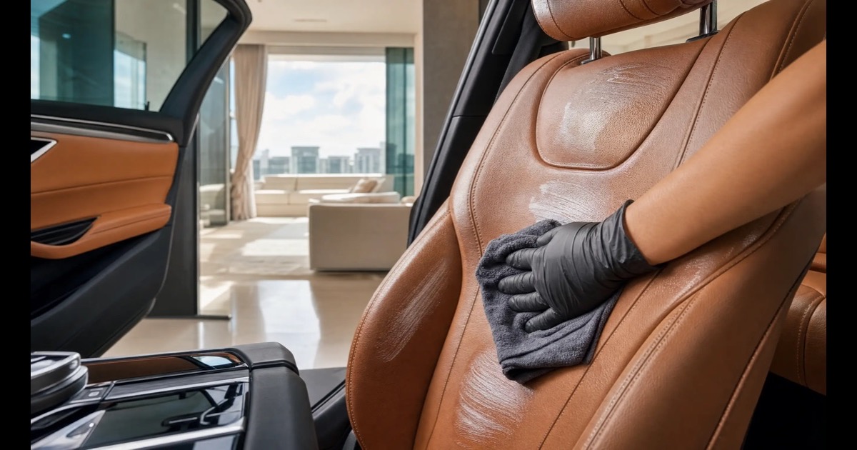 Leather car upholstery care in Singapore: a driver's guide