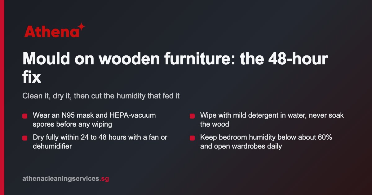 How to remove mould on wooden furniture in Singapore homes