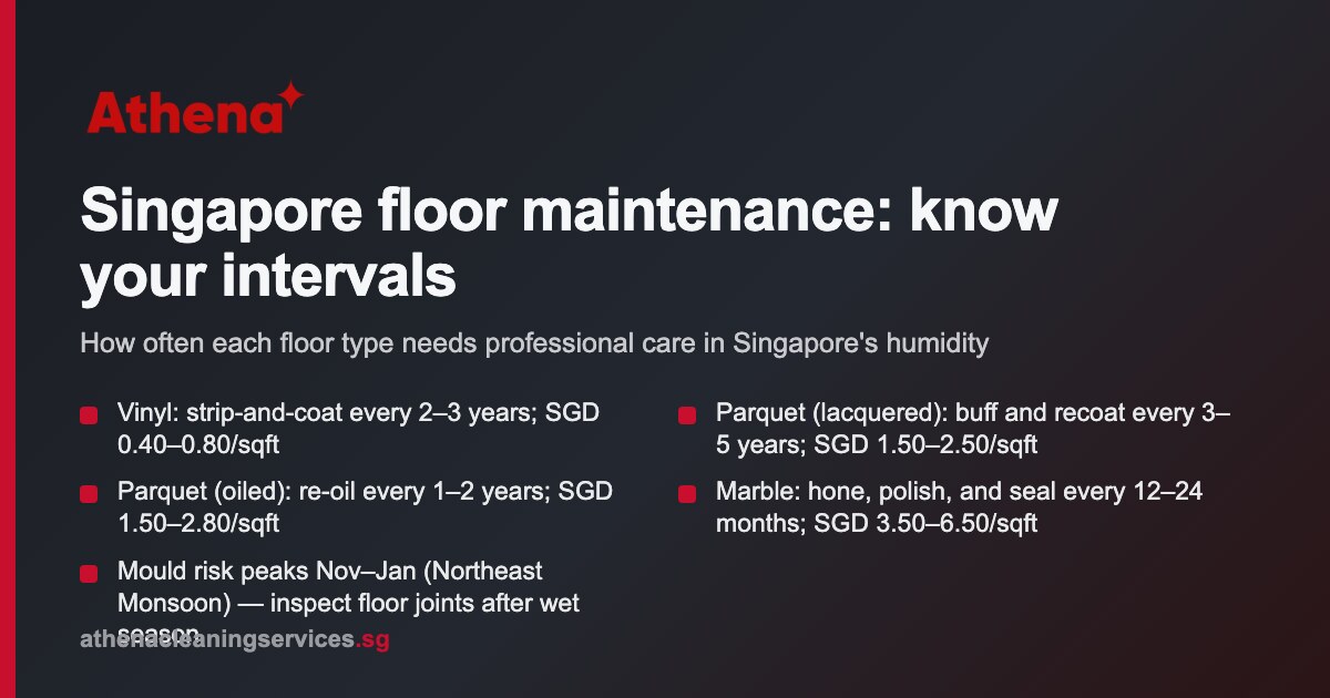 Vinyl Parquet Marble Floor Maintenance Singapore
