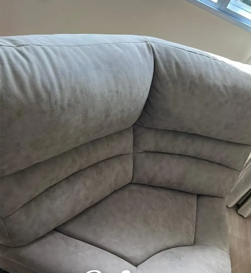 Before and after professional sofa and curtain cleaning by Athena Cleaning Services in Singapore