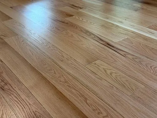 Close-up of oak wood flooring
